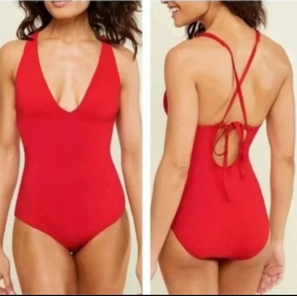 Andie Red Women's One Piece Swimsuit